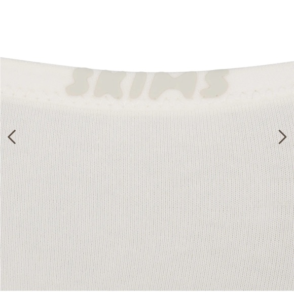 NWT SKIMS Cotton Logo Bodysuit - colour marble - Picture 4 of 7